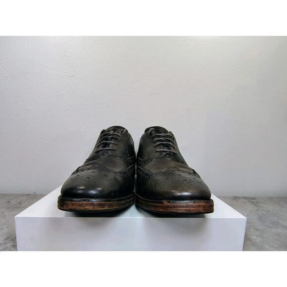 Cole Haan Hamilton Grand Dress Shoes Mens 9 Dark Brown Wing Tip Oxford - Picture 9 of 15